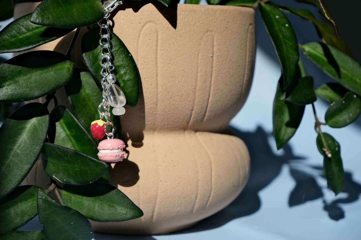 Strawberry Macaron Charm