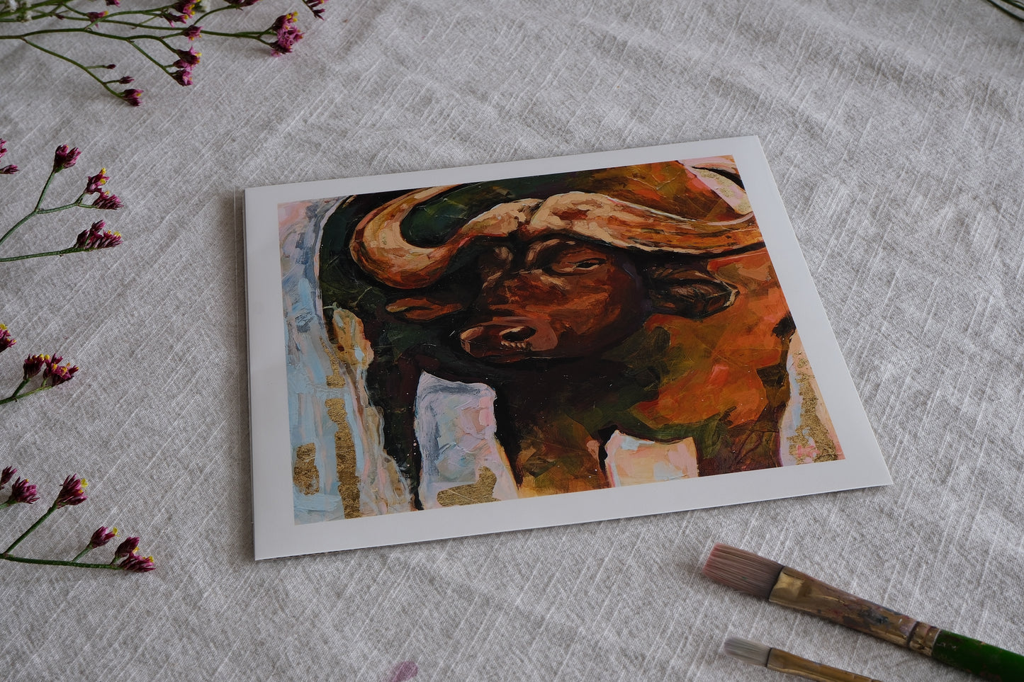 ‘Water Buffalo Abstract’ Fine Art Print