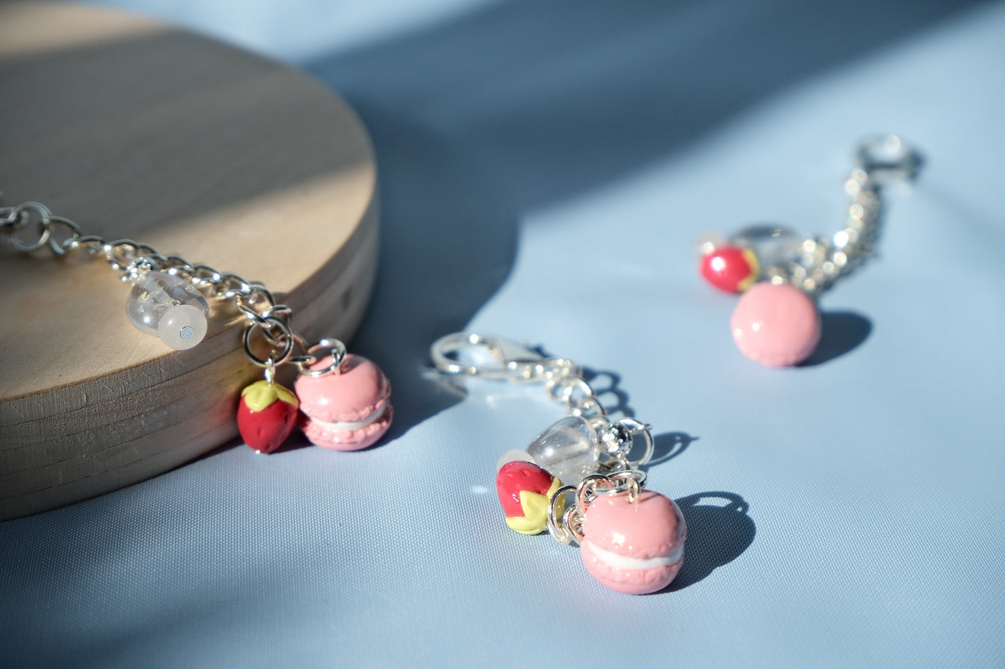Strawberry Macaron Charm