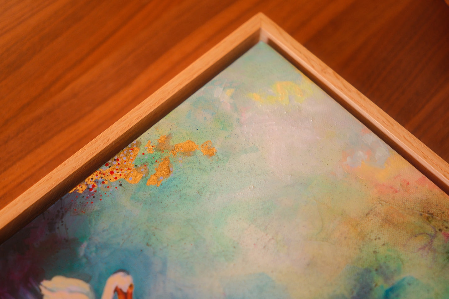 "Pelicans on Lake Nemeiben" Original Painting