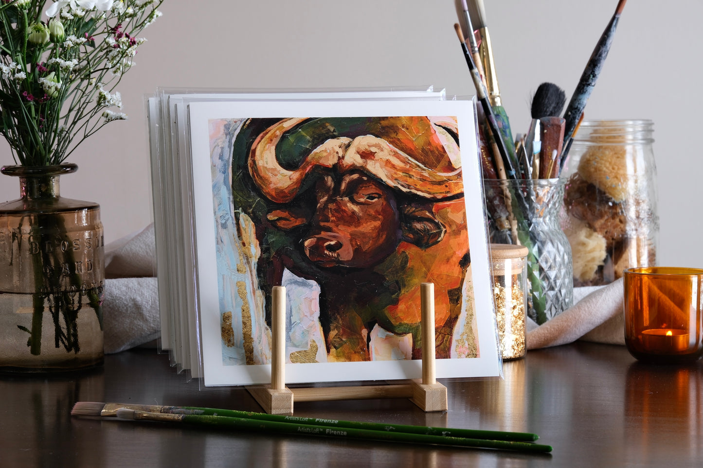 ‘Water Buffalo Abstract’ Fine Art Print
