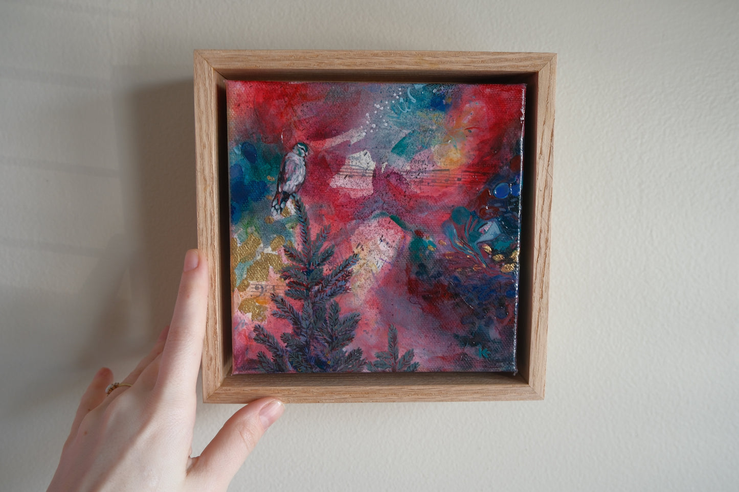 "Our Neighbourhood Merlin" Original Painting - Available for Purchase at Dandelion Art Framing & Gallery