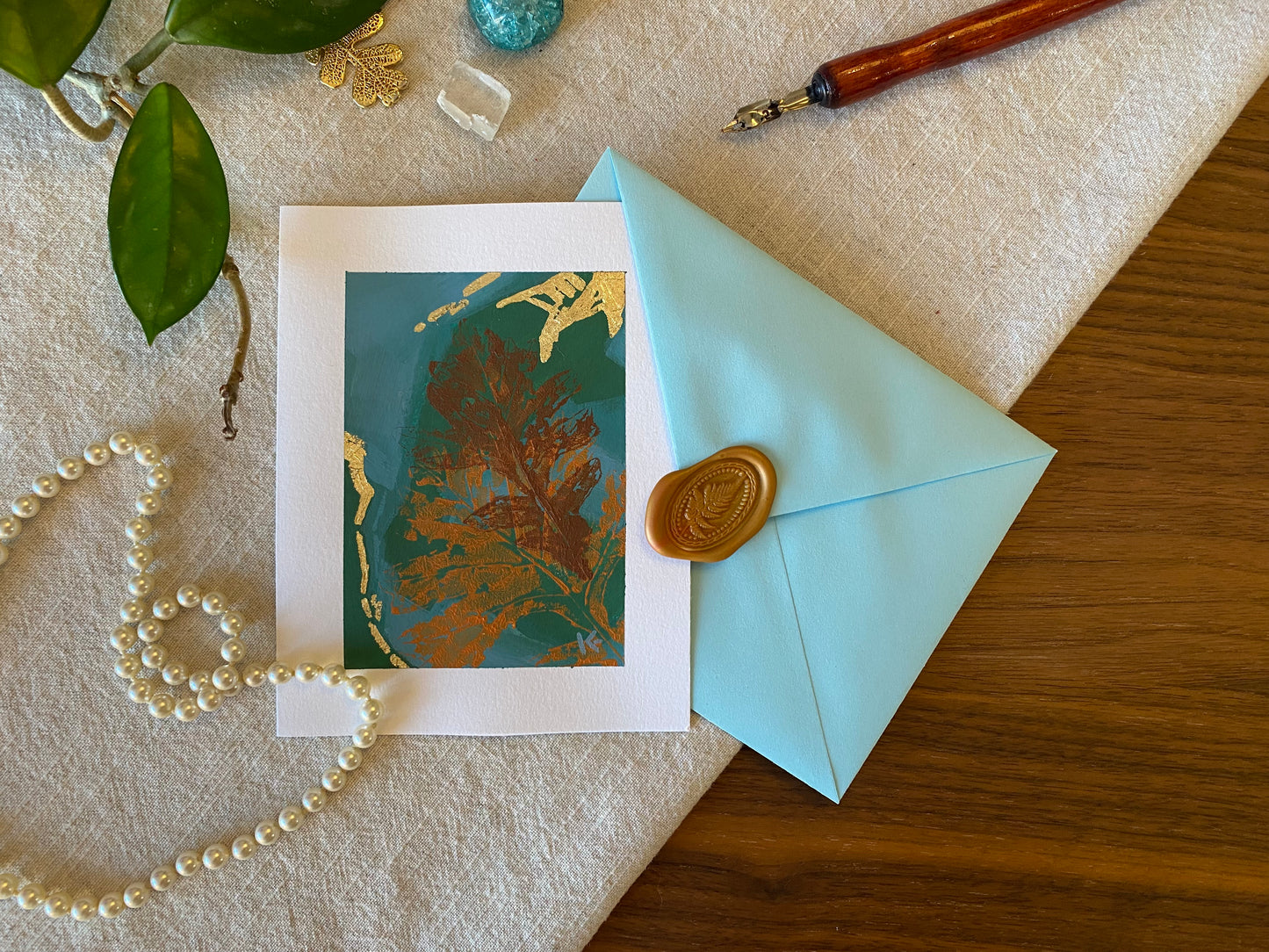 Autumn Leaves Card