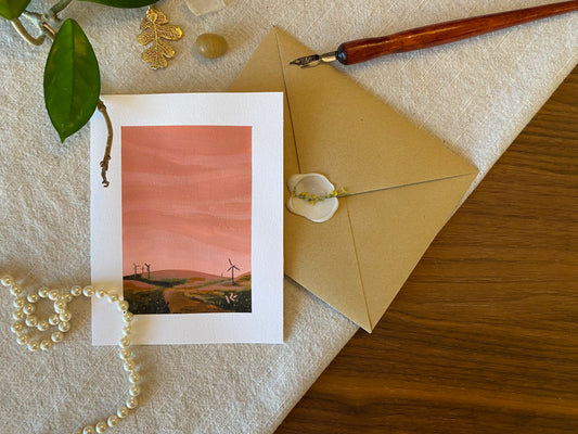 Breezy Sunset Card