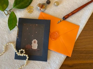 Autumn Sheep Card