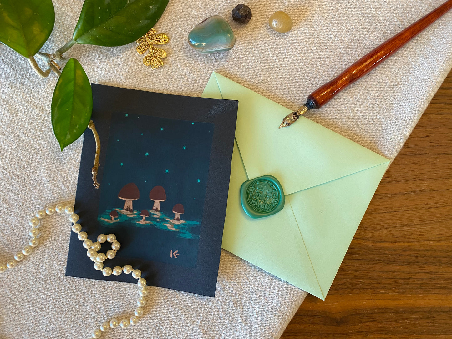 Little Shrooms Card | Green