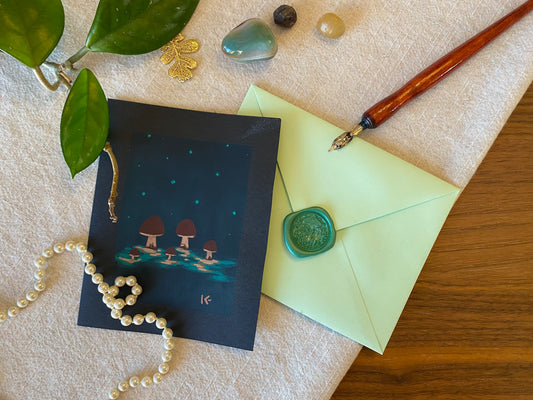 Little Shrooms Card | Green