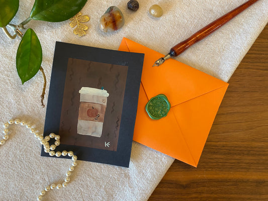 Pumpkin Spice Latte Card