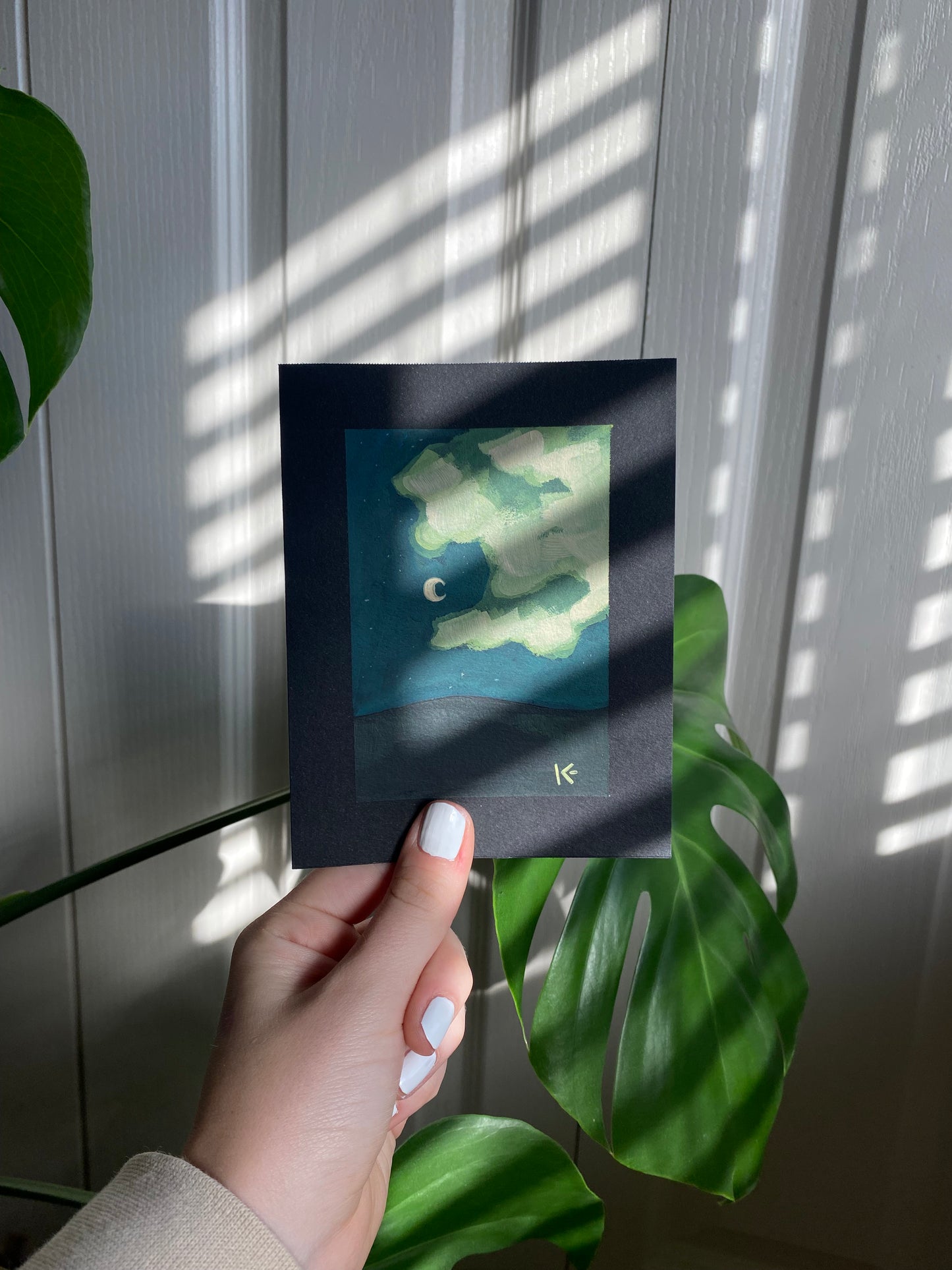 Night Sky Card | Misty Green